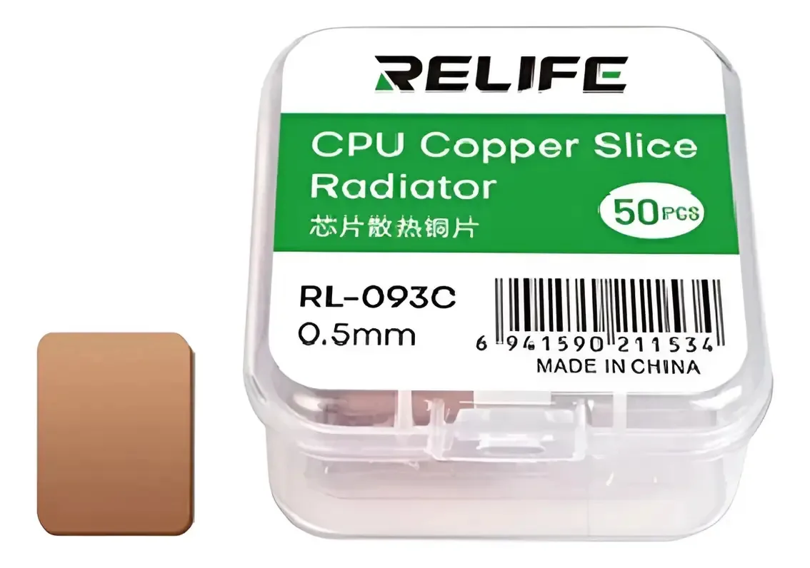 Dissipador de calor de cobre Relife de 0,5 mm RL-093c