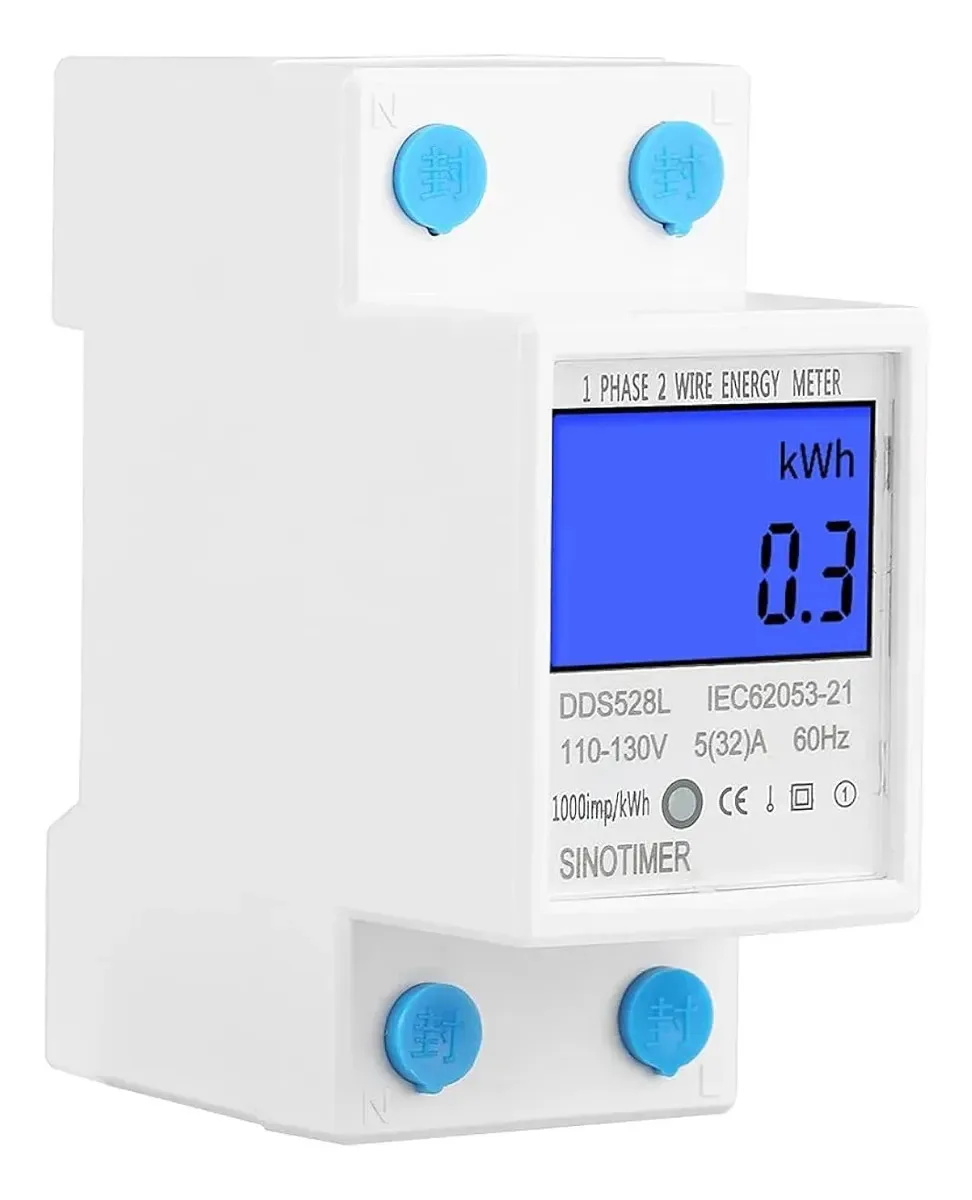 Medidor de energia digital monofásico com display LCD