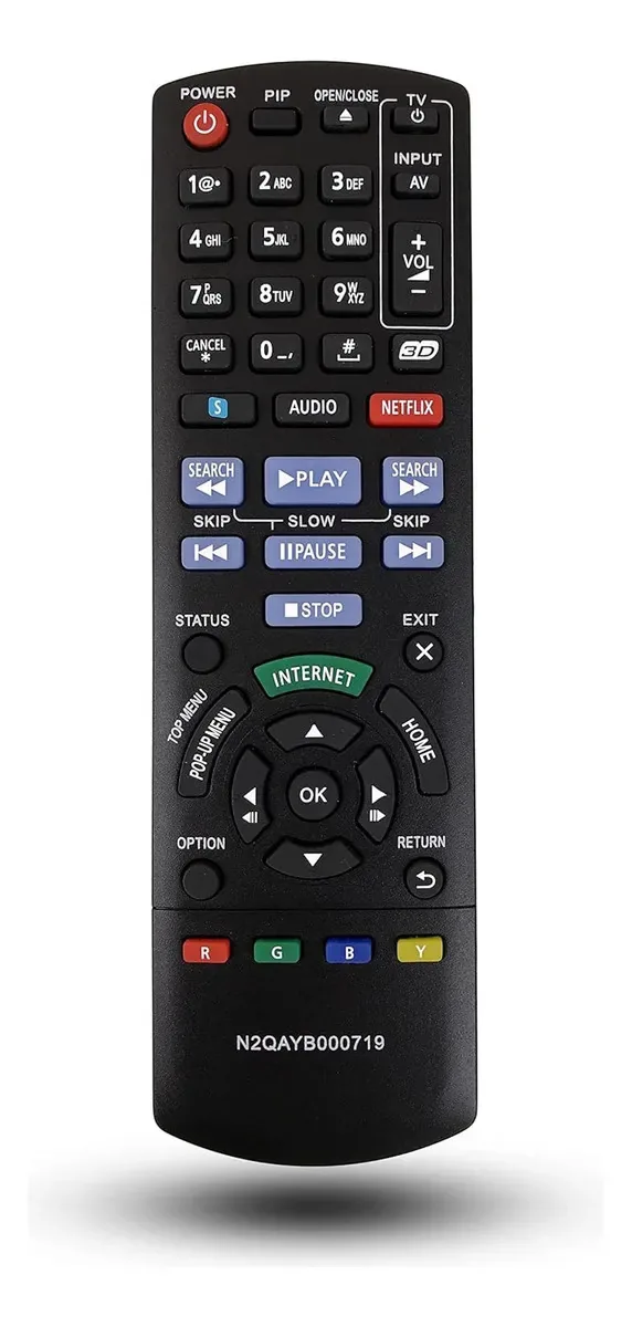 Controlo remoto de substituição para leitores de Blu-ray Panaso