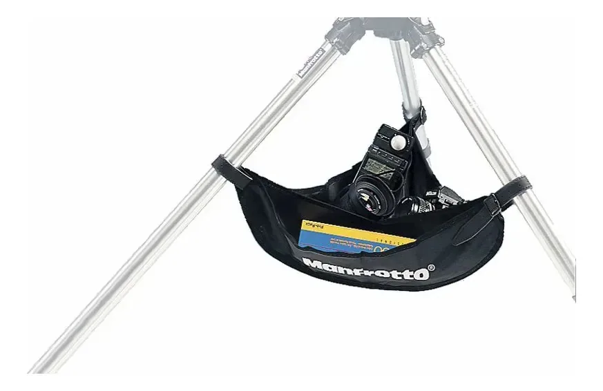 Bolsa de tripé Manfrotto 166 de 3 compartimentos para acessórios pretos