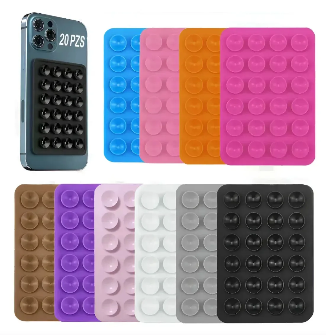 Capa de sucção de silicone YOUMISHOP de 20 peças para suporte de celular