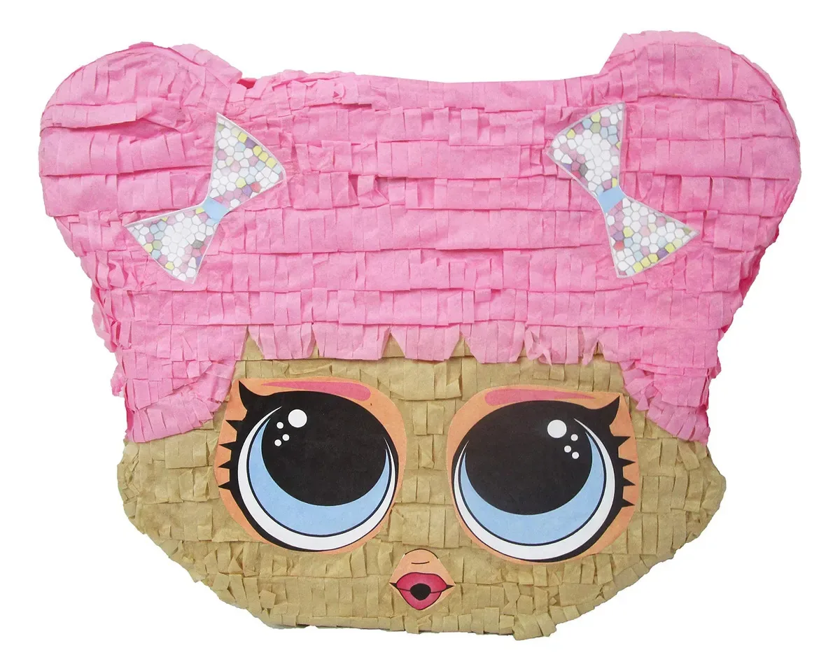 Jogo de decoração de festa de aniversário da boneca Pinatas