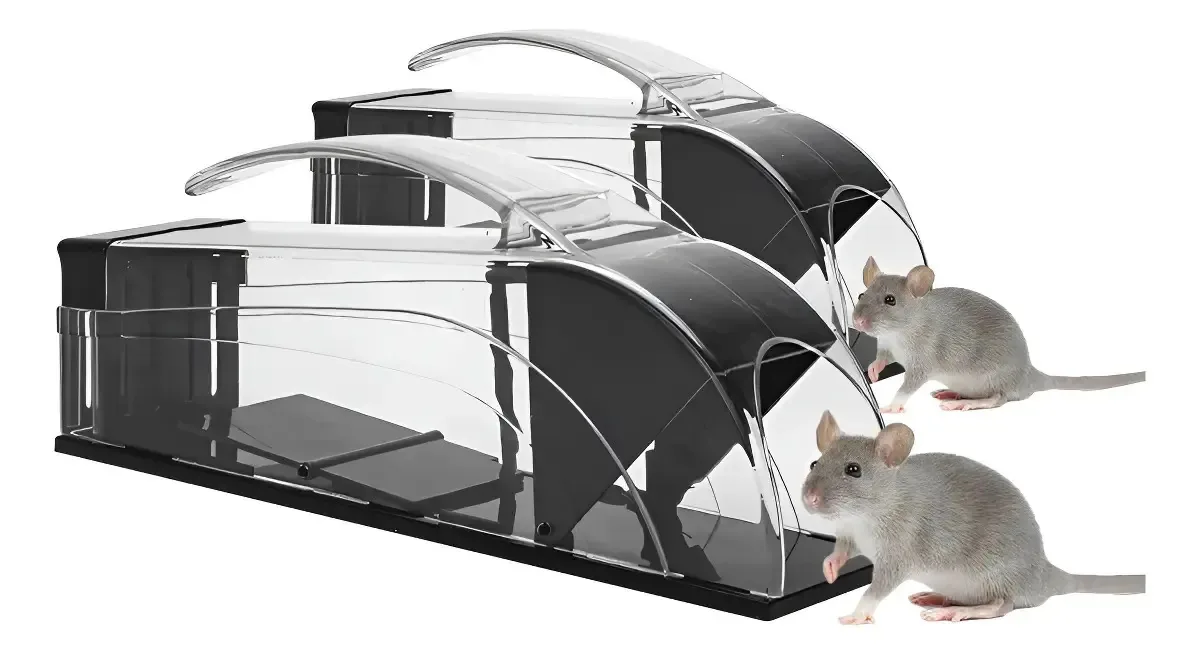 Ratinhas automáticas 2 peças para ratos internos reutilizáveis