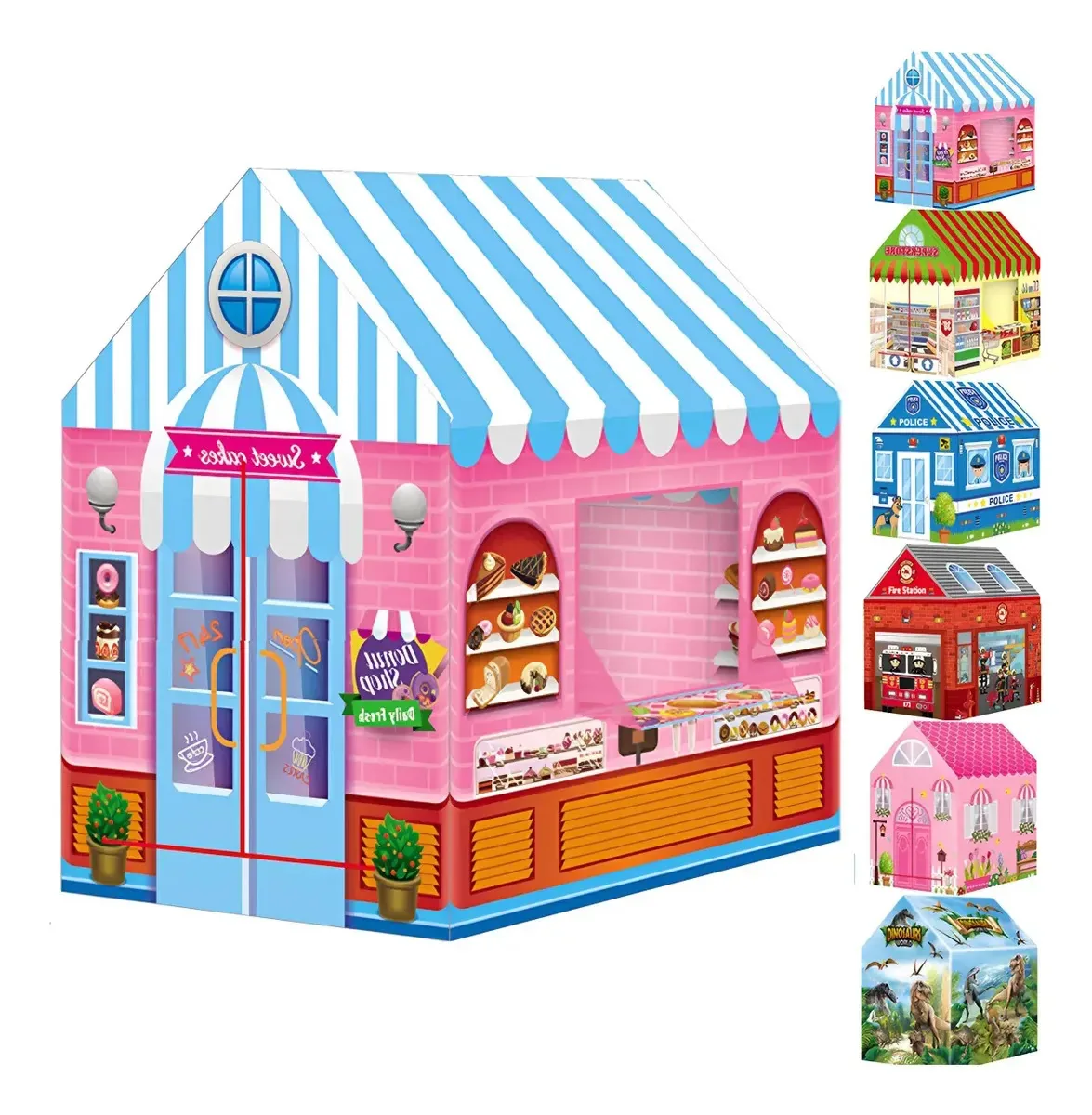 Barraca Casita Casa Toy Children: Espaço de jogos e papéis Candy House