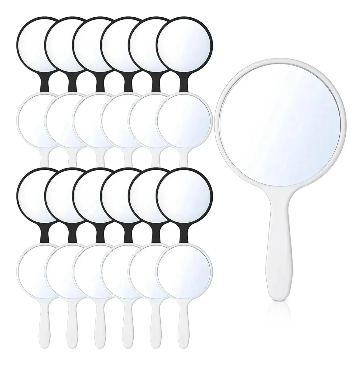 Espelhos de mão portáteis para maquiagem e viagens - 25 Black
