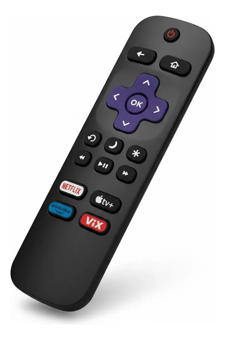Controle compatível com tela Hyundai multicolorida Roku Tv