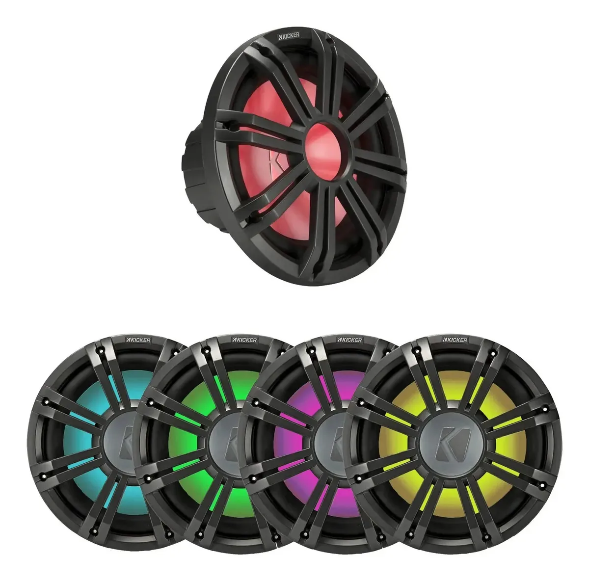 Grelha de subwoofer LED à prova de intempéries Kicker