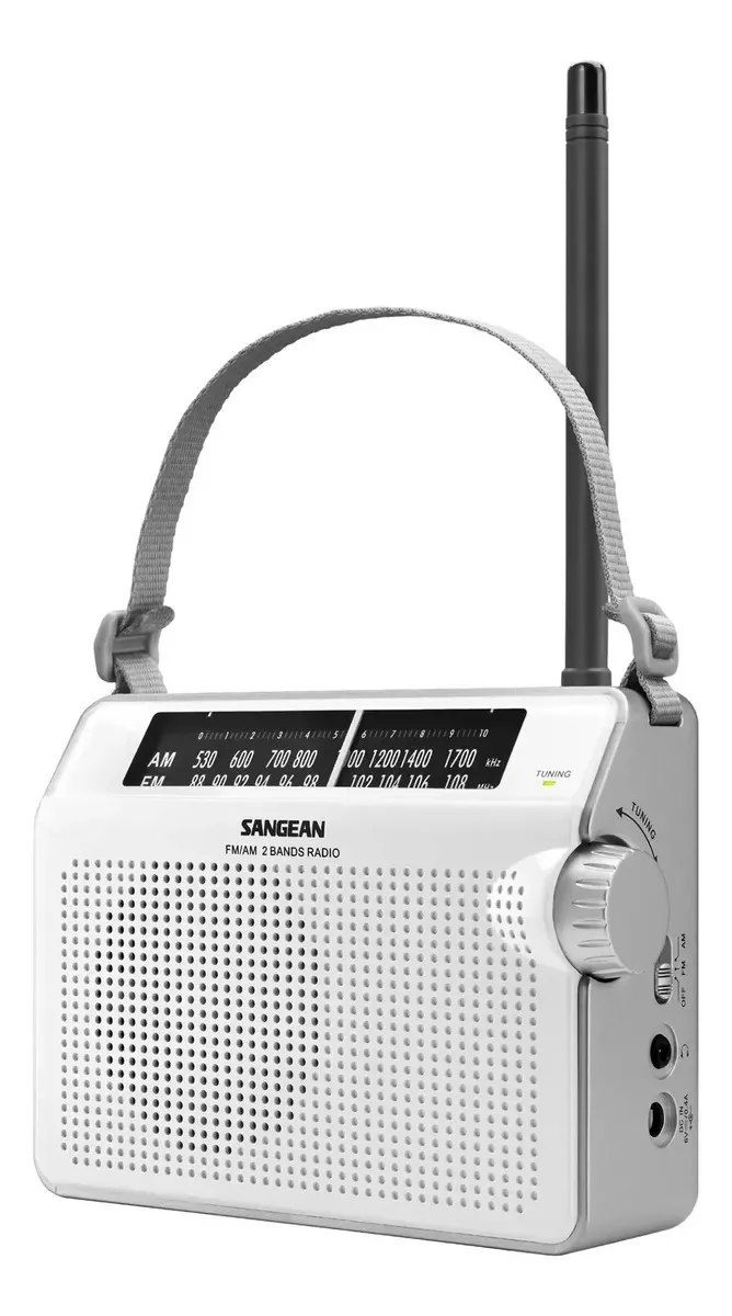 Rádio analógico compacto portátil Sangean PR-D6wh AM/FM