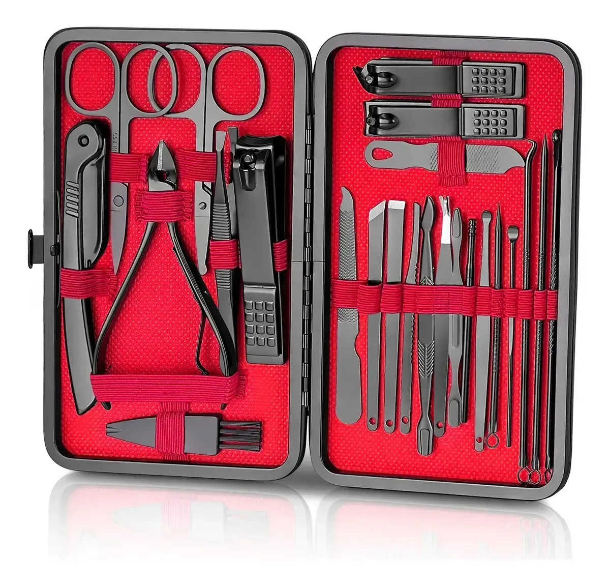 Manicure e pedicure, conjunto de manicure multifuncional de 24 peças