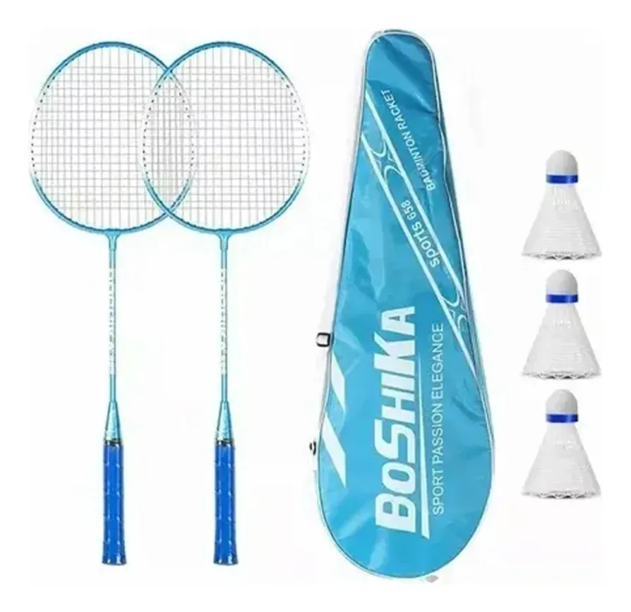 Conjunto de raquetes de badminton Tzawhst, 2 raquetes e 3 galos