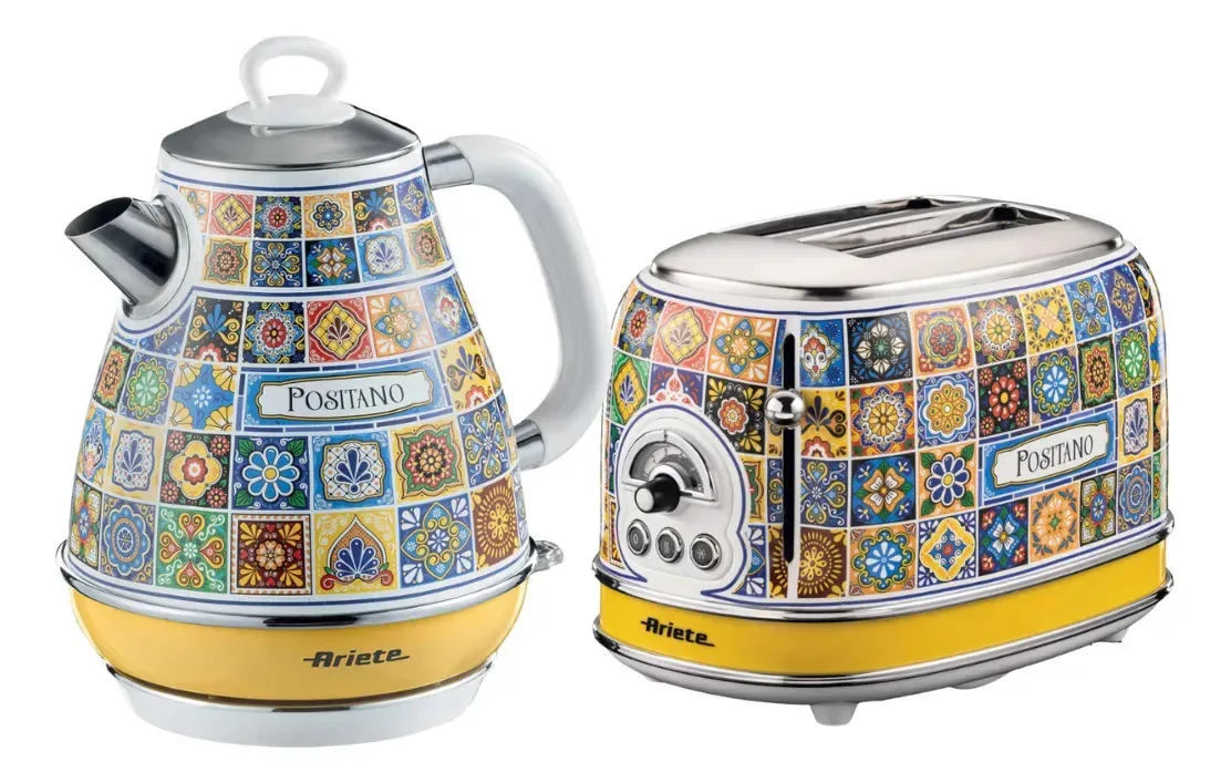 Kit Chaleira E Torradeira Elétricas Positano Ariete Multicolor