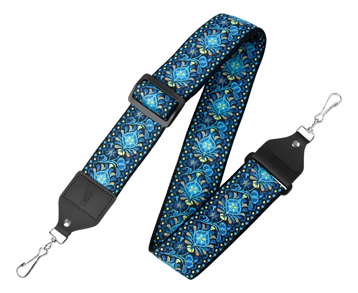 Pulseira de banjo Hootenanny em tecido jacquard Levy's Leathers. M10ht-04