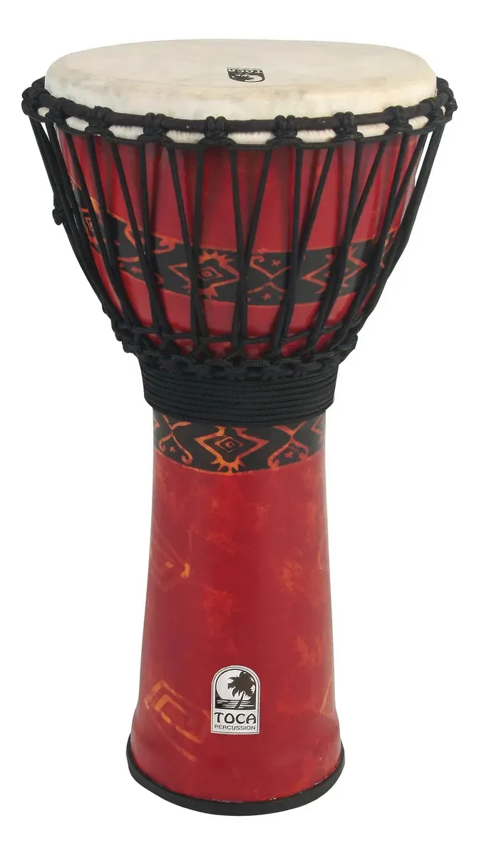 Toca Synergy Freestyle Djembe vermelho 12 polegadas