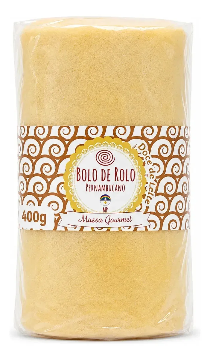 Bolo Rolo Doce Leite Massa Gourmet 500g