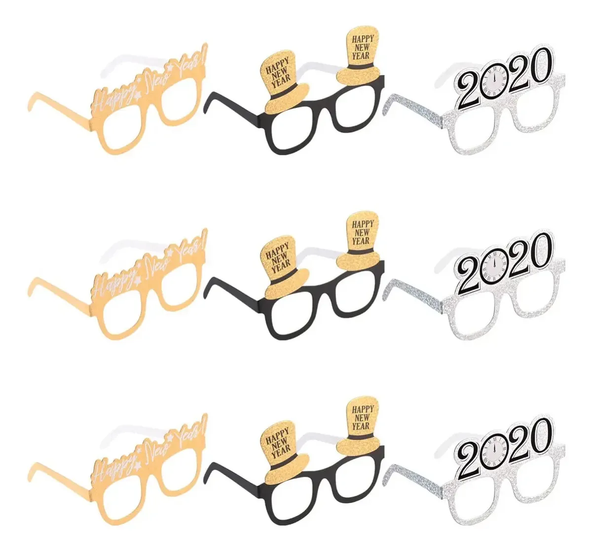 Amosfun - Copos para Festa de Ano Novo 2022, 9 unidades