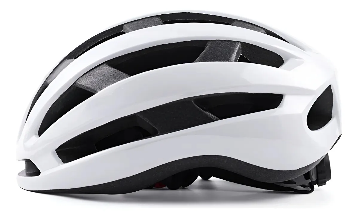 Capacete Ajustável Integrado Para Patins E Mtb Cor Branco Tamanho 57-62cm