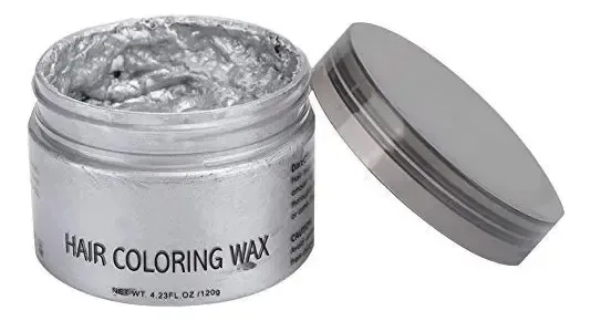 Cera para coloração de cabelo, 120 g de tintura de cabelo profissional, cera temporária para coloração de cabelo para homens e mulheres, de longa duração, fácil de aplicar e lavar, cera de pintura