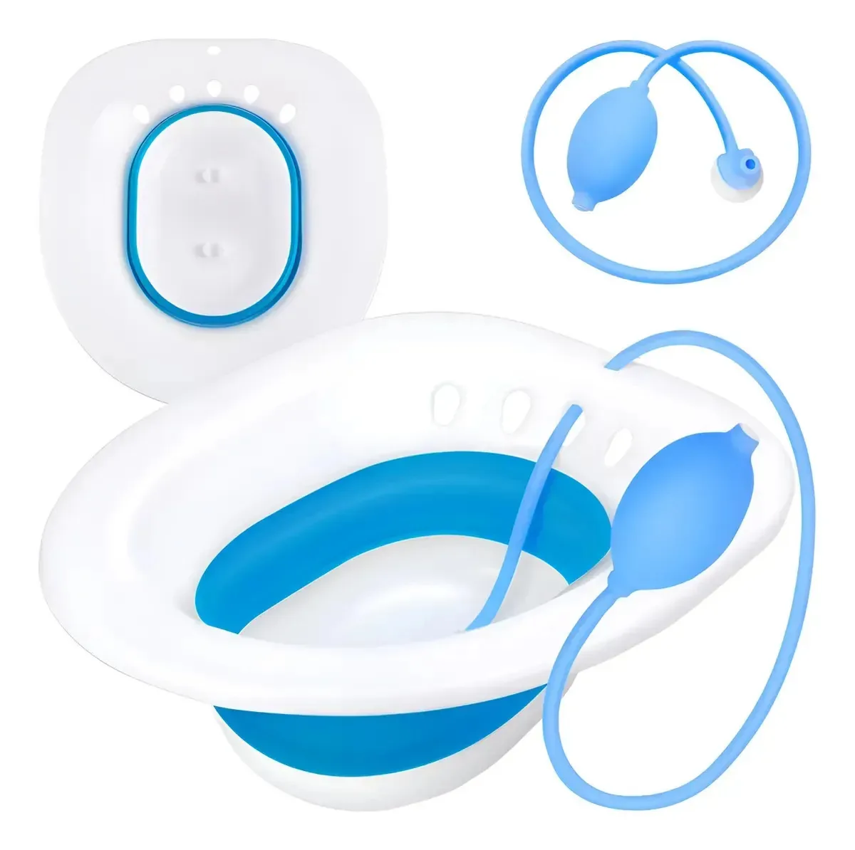 Kit de banho para hemorróidas Sitz, assento sanitário