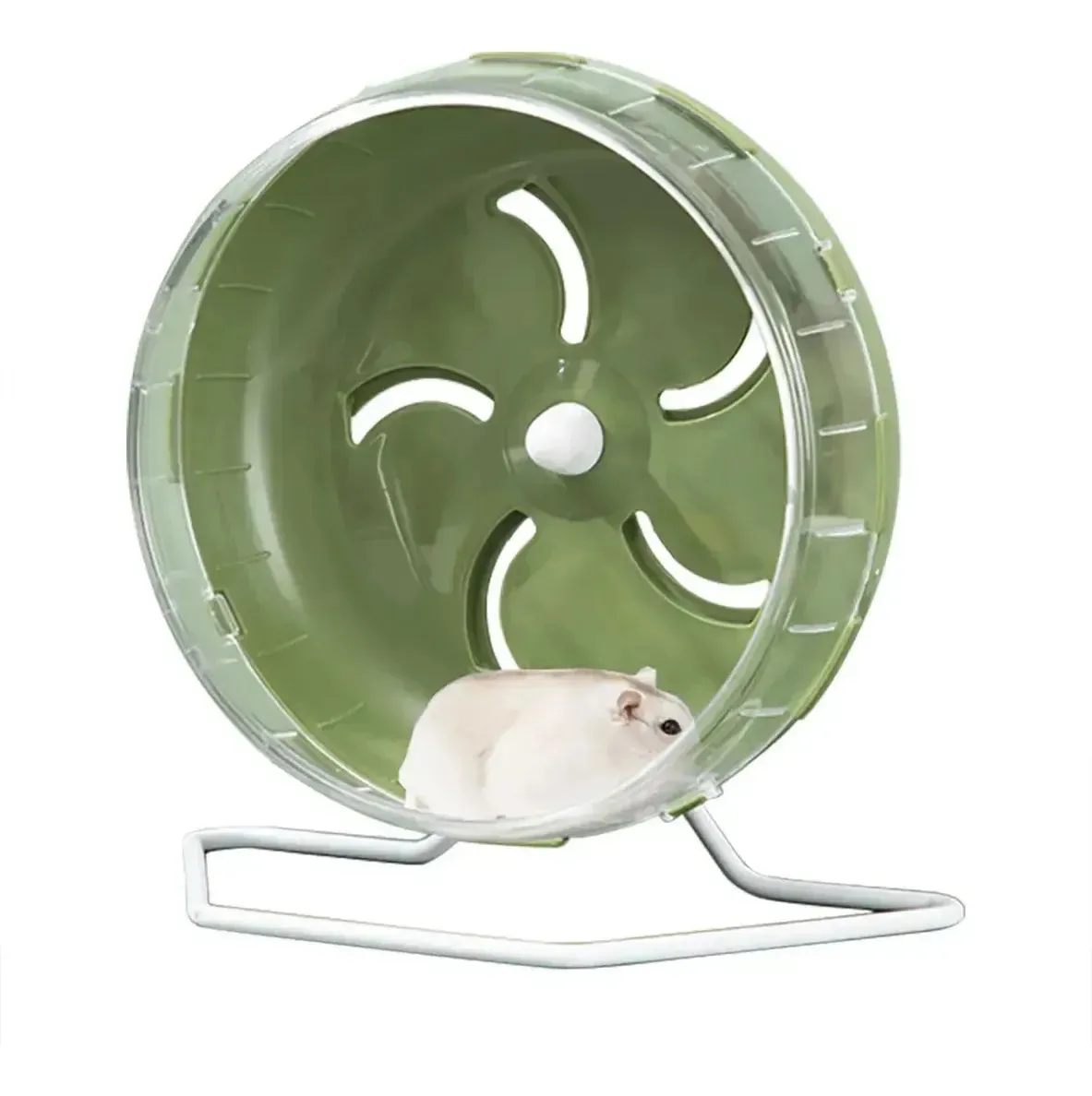 treadmill para roedores YH hamster wheel 21.5cm verde