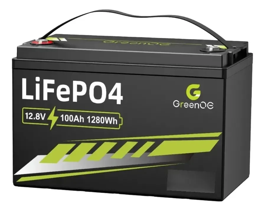 Bateria solar Greenoe Deep Cycle Lifepo4 12v100ah 1280wh