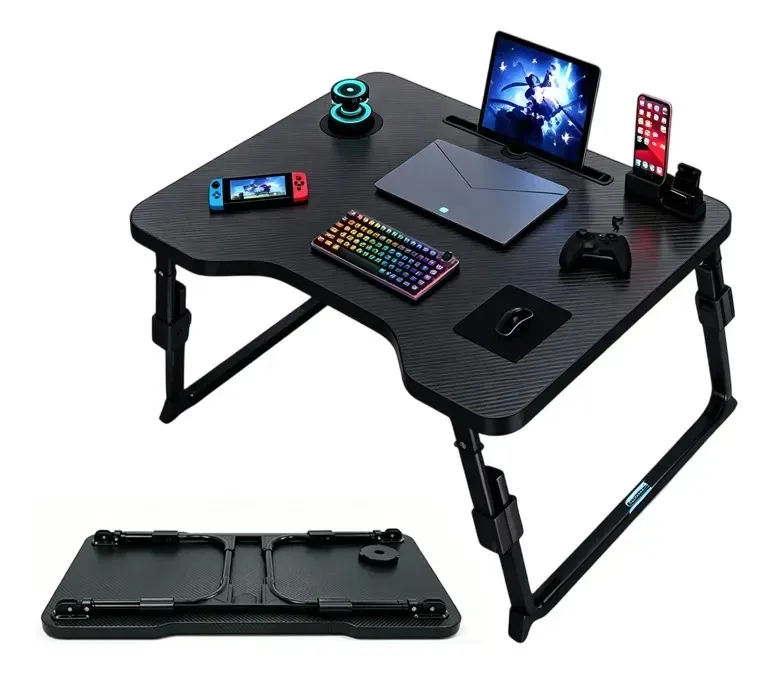 Suporte ergonômico e ajustável para laptop Kaliofun, preto