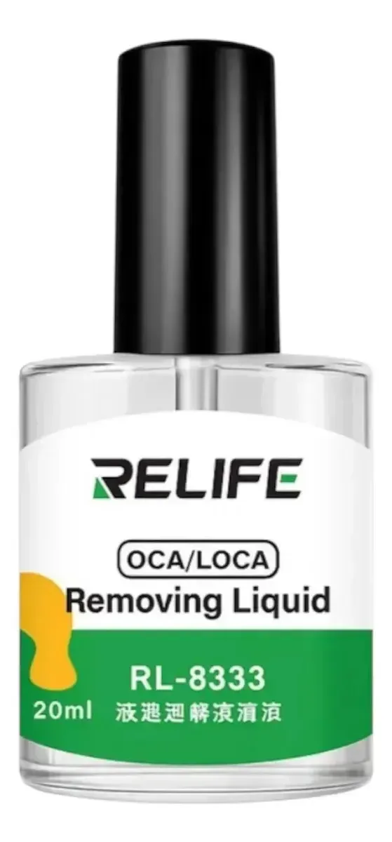 Líquido removedor de cola UV para tela celular Removedor de adesivo de 20 ml para reparo de tela de smartphone com pincel aplicador Slim Company