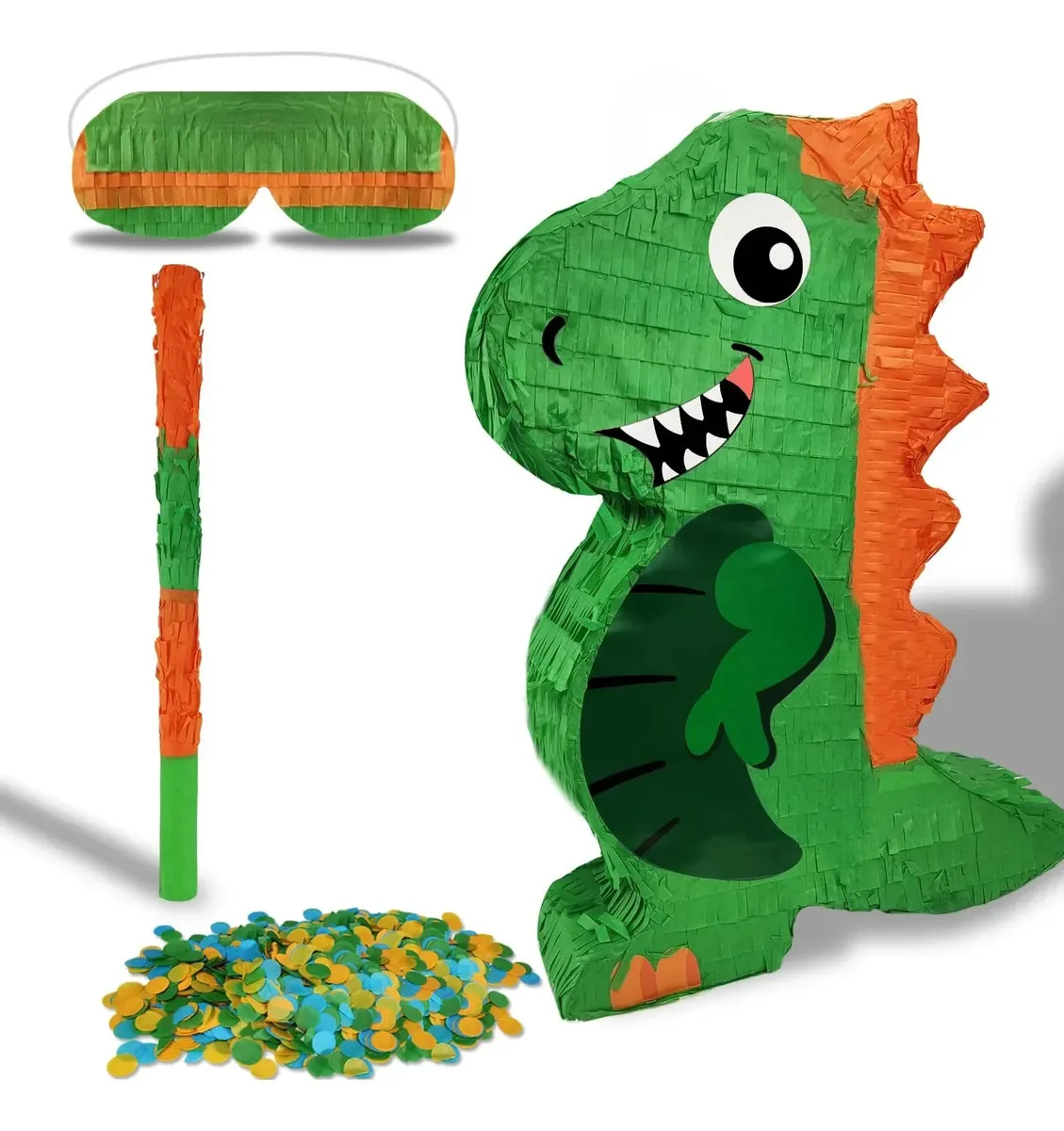 Piñata de dinossauro Pouyrba para festa de aniversário de. Outra Carton Chica