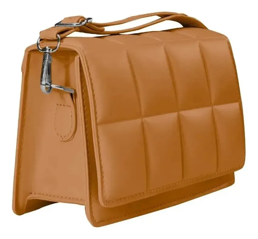 Moda feminina, bolsa tiracolo feminina, tipo mensageiro, cor marrom