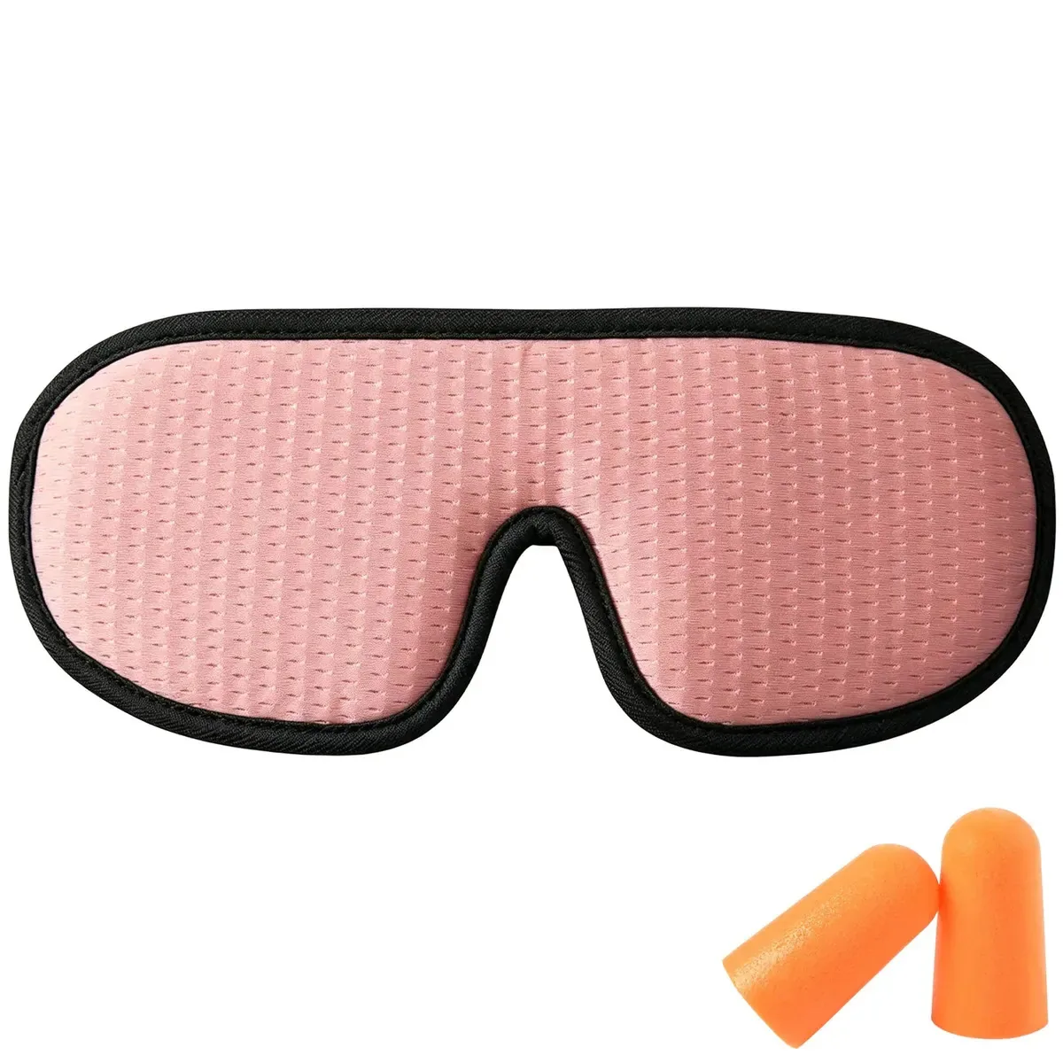 Máscara 3d Rosa Tapa Olho Dormir Ajustável Tampa Olhos Bloqueia Luz, Mascara Para Dormir Macia Sem Apertar Olhos, Venda Olhos Acessório Viagem Descanso Confortável Para Sono Em Casa Avião