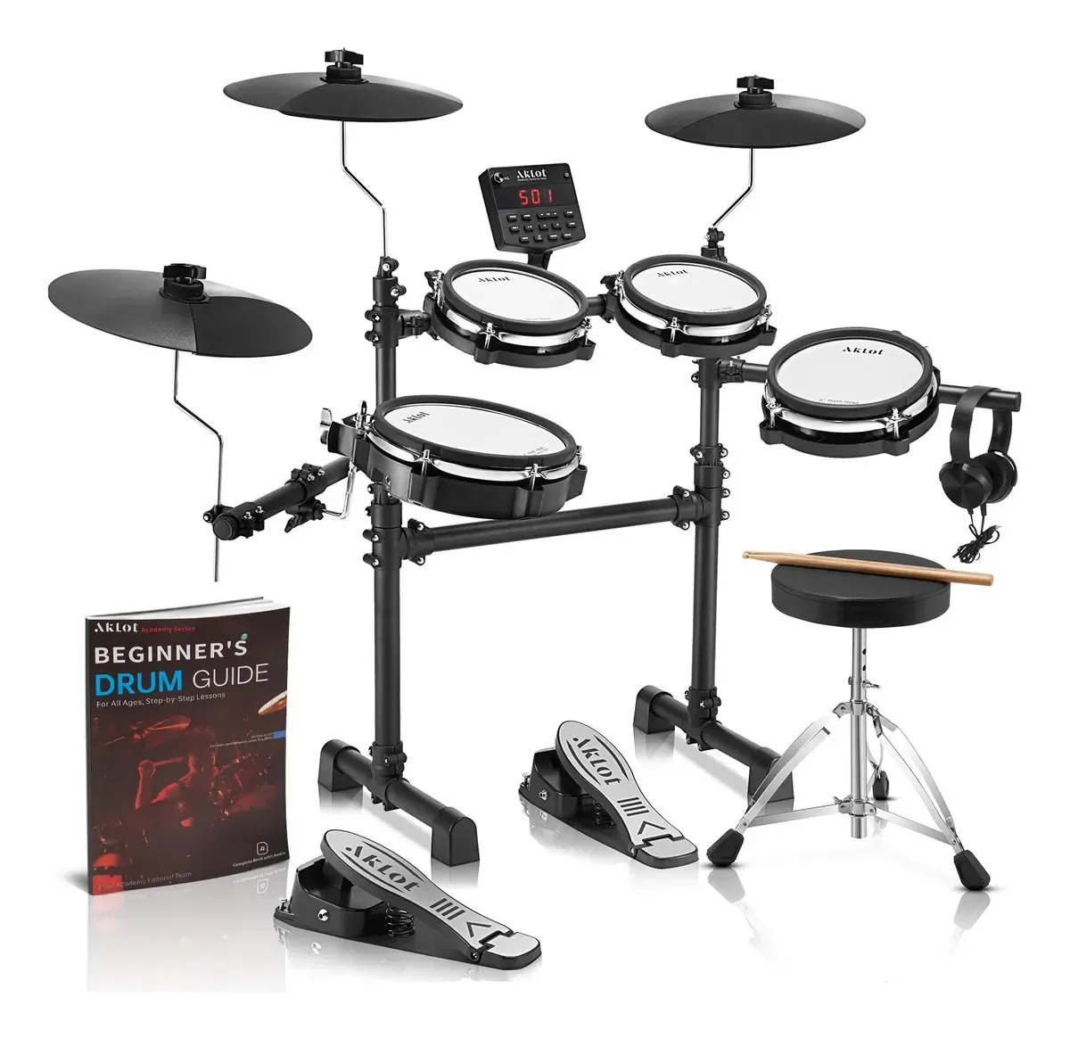 Conjunto de baterias elétricas Aklot B-core530: almofadas