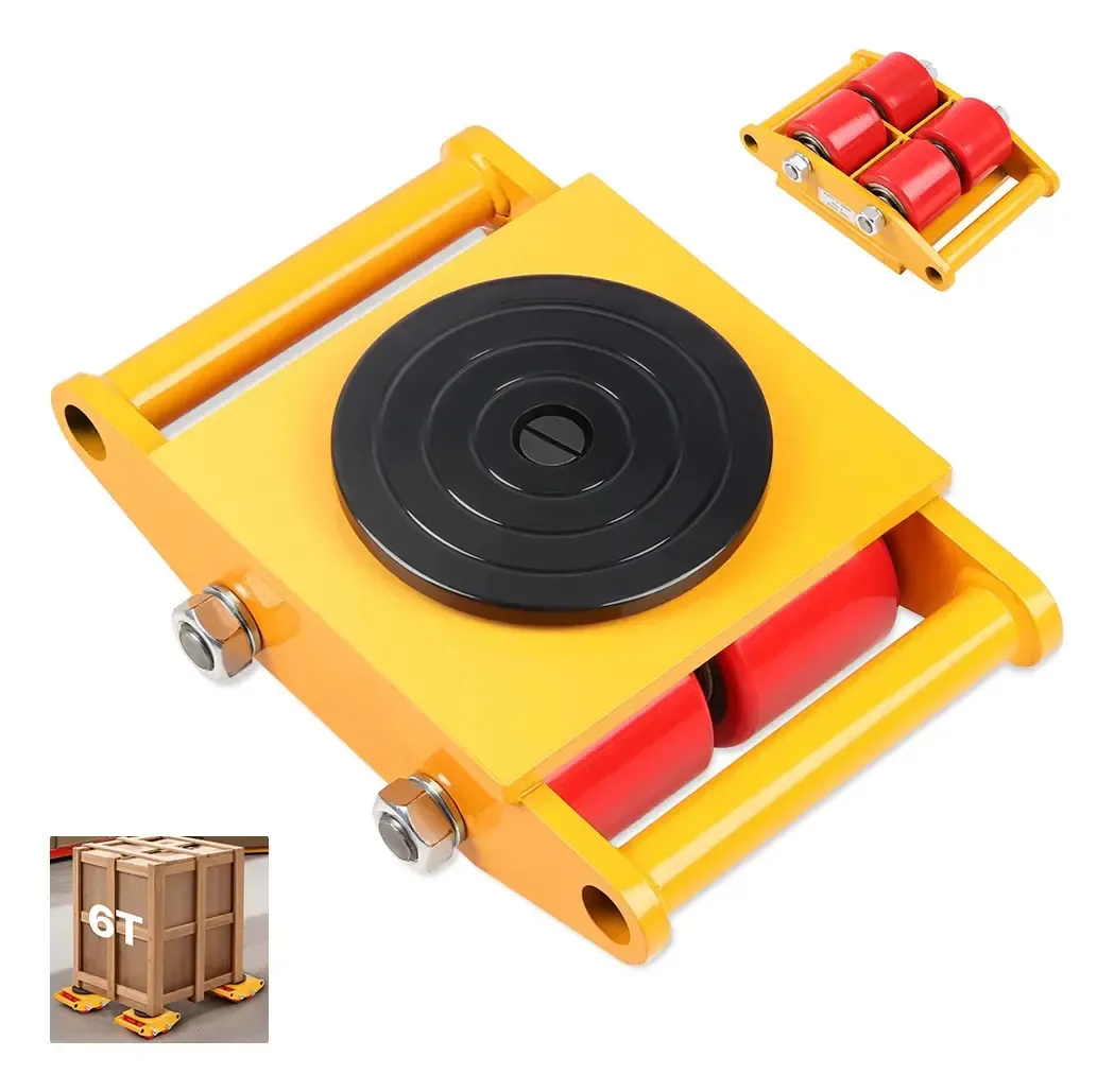 Carrinho Carga Carro Tartaruga Movimentação De Cargas 6t Amarelo
