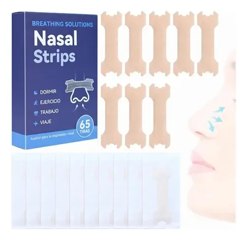65 Faixa de pele anti-ronco para respiração nasal e anti-ronco