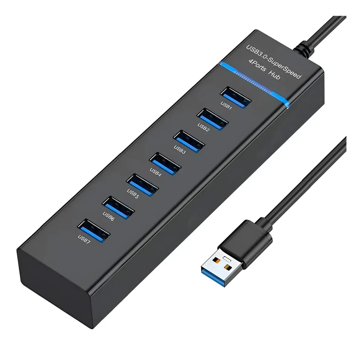 Extensor USB 3.0 de 7 portas para laptop USB
