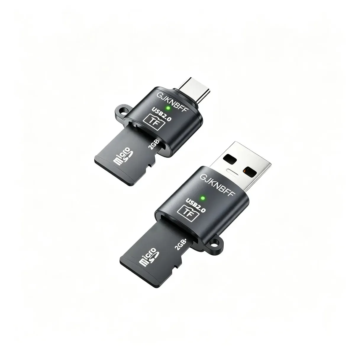 2pzs Leitor de cartões Tf Adaptador Usb Tipo C GJKNBFF