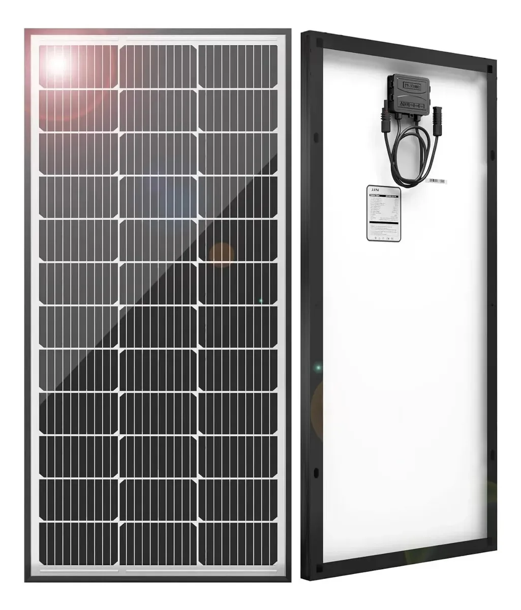Painéis solares monocristalinos de 100 W de alta eficiência 23% de cor