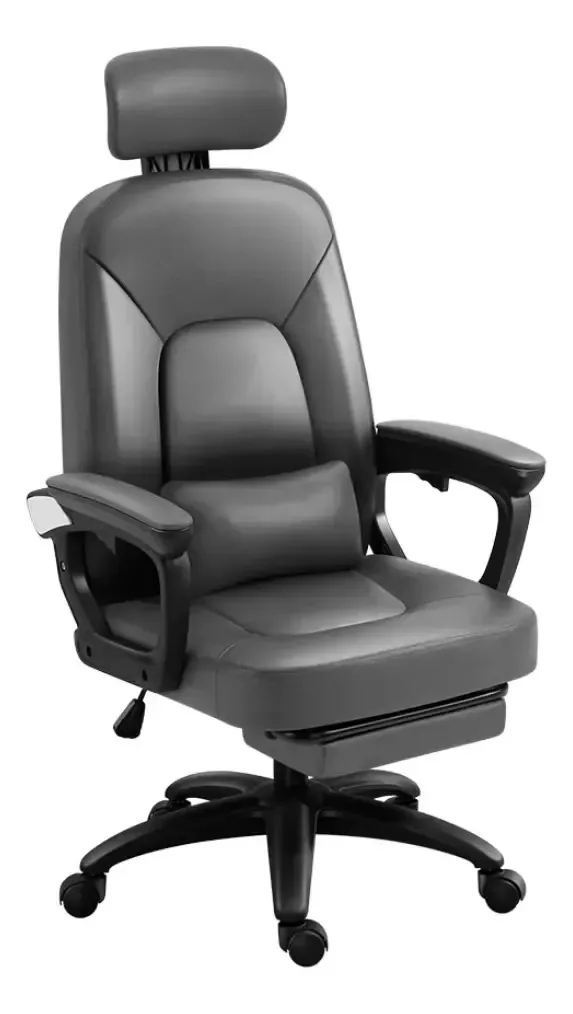 Cadeiras de massagem executivas reclináveis Office Gamer Usb Swivel, cor cinza