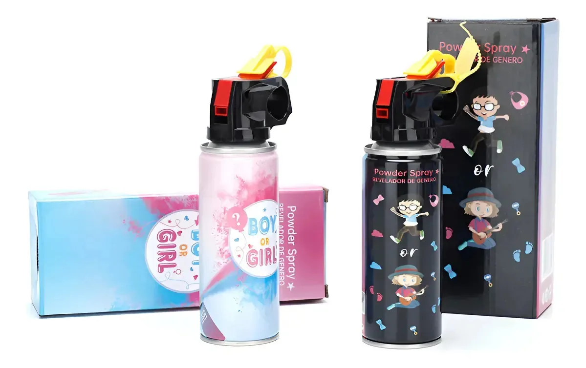 Pós coloridos/rosa Holi Powder Revelation Spray Gender Color Pink/1 unidade