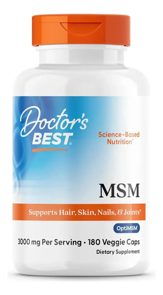 Dr Best Msm 180 cápsulas vegetais sem sabor