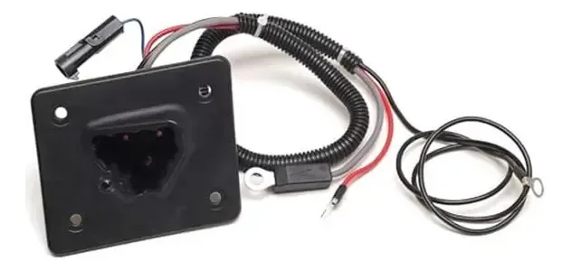 Receptáculo de cabo de carregador de carro Delta-Q de 48V Ezgo, receptáculo de carregador 60252