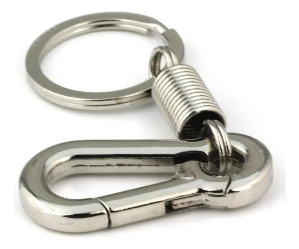 Conjunto de chaveiros modernos, anéis para chaveiros, 3 peças de prata