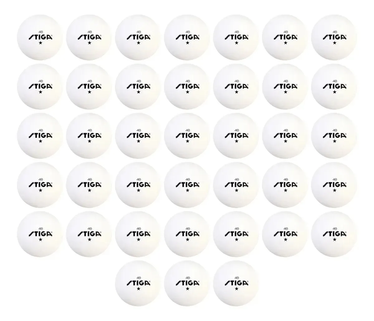 Pacote de bolas de pingue-pongue: 38 bolas brancas brancas e laranja