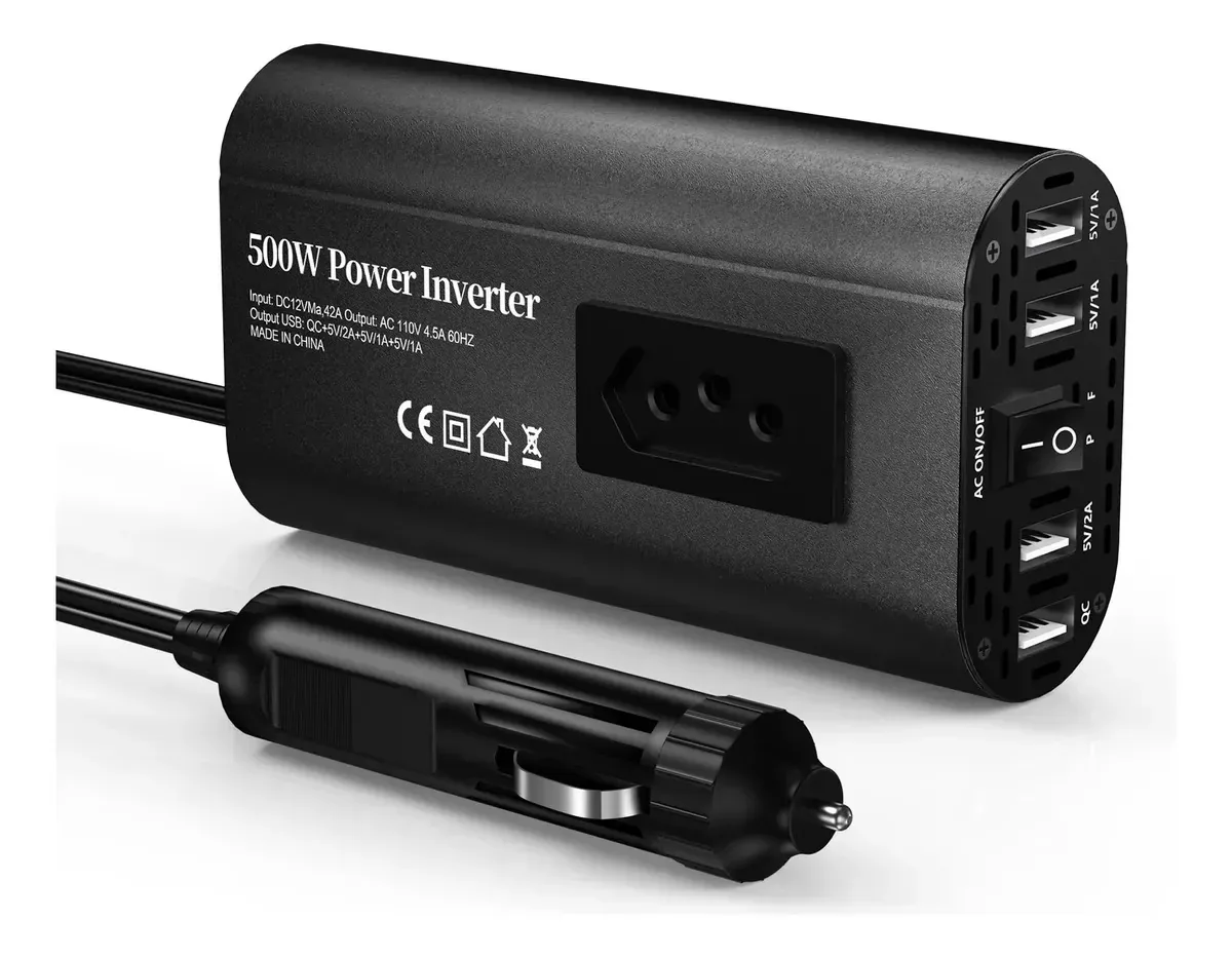 Inversor De Corrente Tataliken Solar 250w 12v Para 220v Com 4 Usb