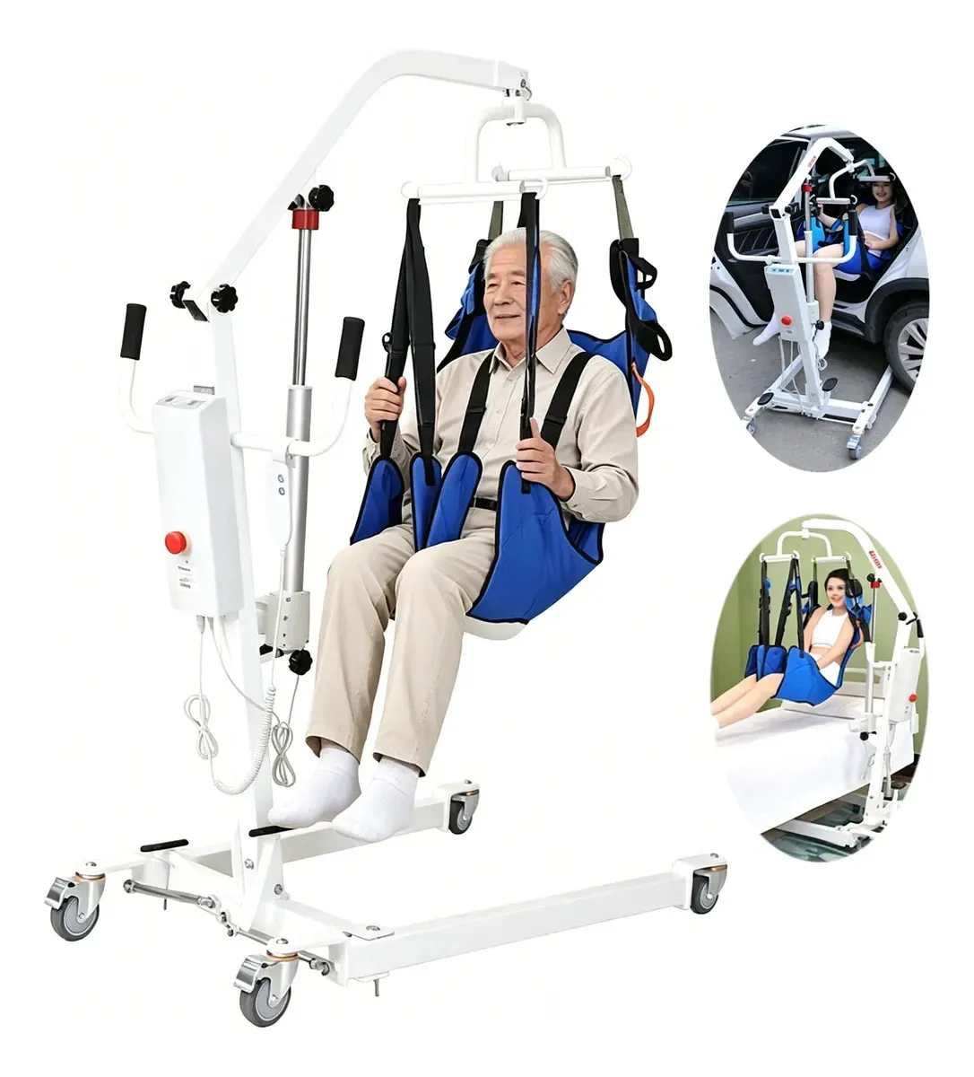 Guindaste de transporte de elevador elétrico para pacientes com arnês