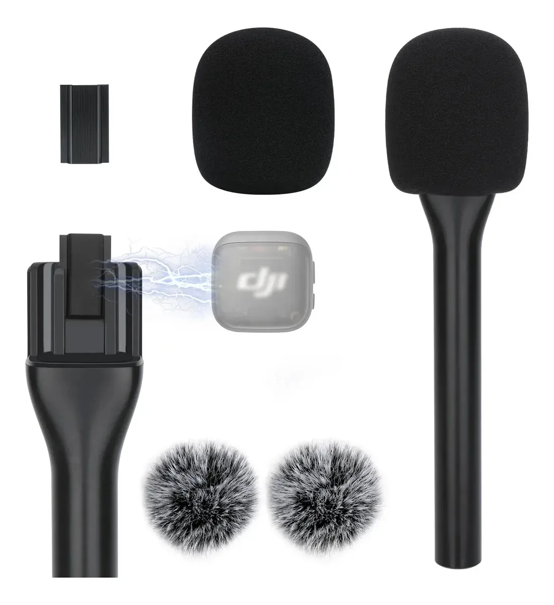 Suporte de microfone portátil compatível com microfone Dji 3