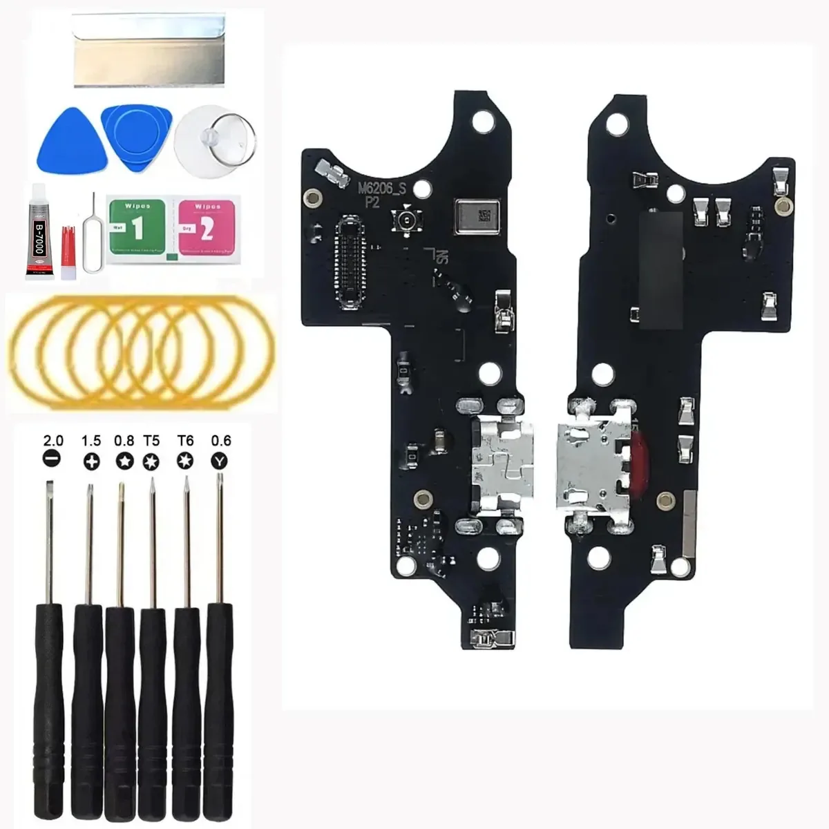 Centro de carregamento para Moto G8 Power Lite Xt2055 com IC de carregamento rápido