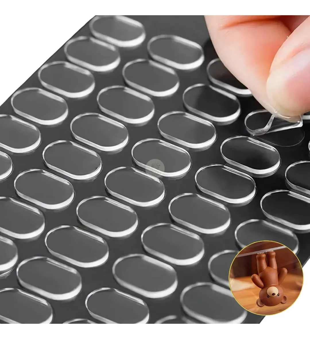 360 unidades de fitas dupla-face transparentes, fitas grossas, 1,3 × 0,8 cm transparentes 360 unidades