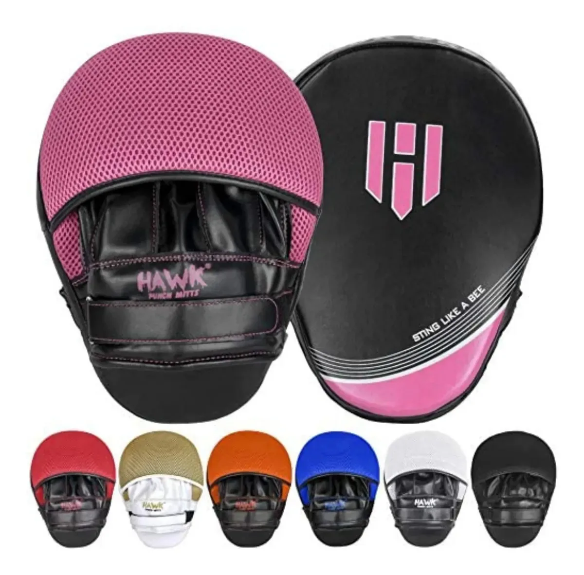 Luvas impressionantes para Kickboxing, Muay Thai, Artes Marcia. Rosa e preto