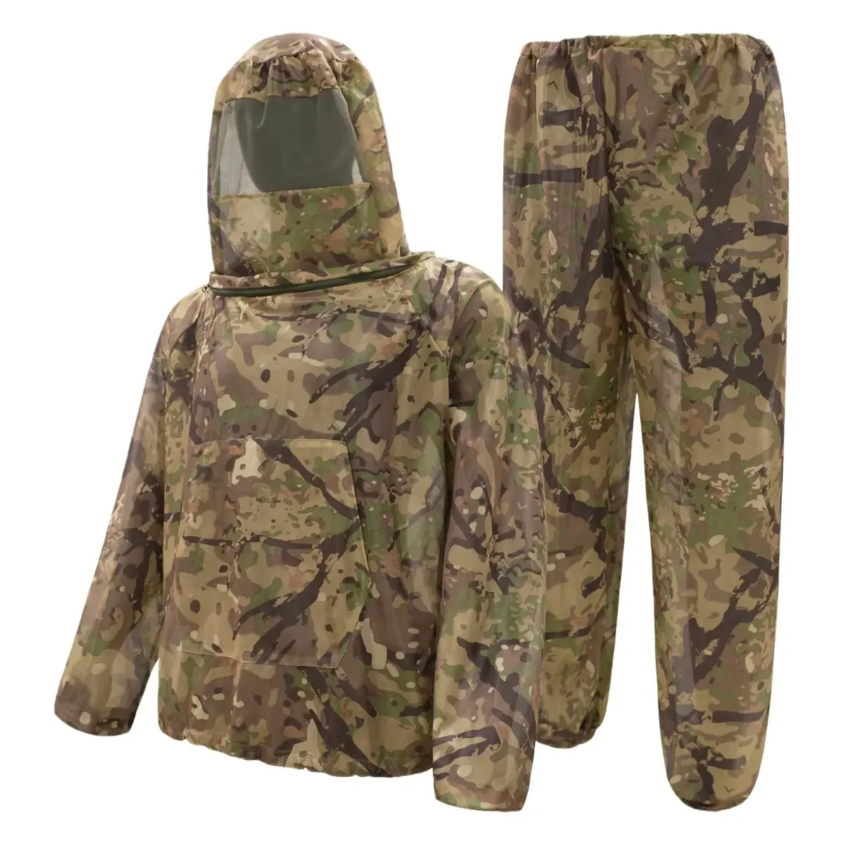 Roupa repelente de mosquitos Abstract Terrain Camuflage, roupa respirável anti-insetos para caminhadas e acampamentos ao ar livre