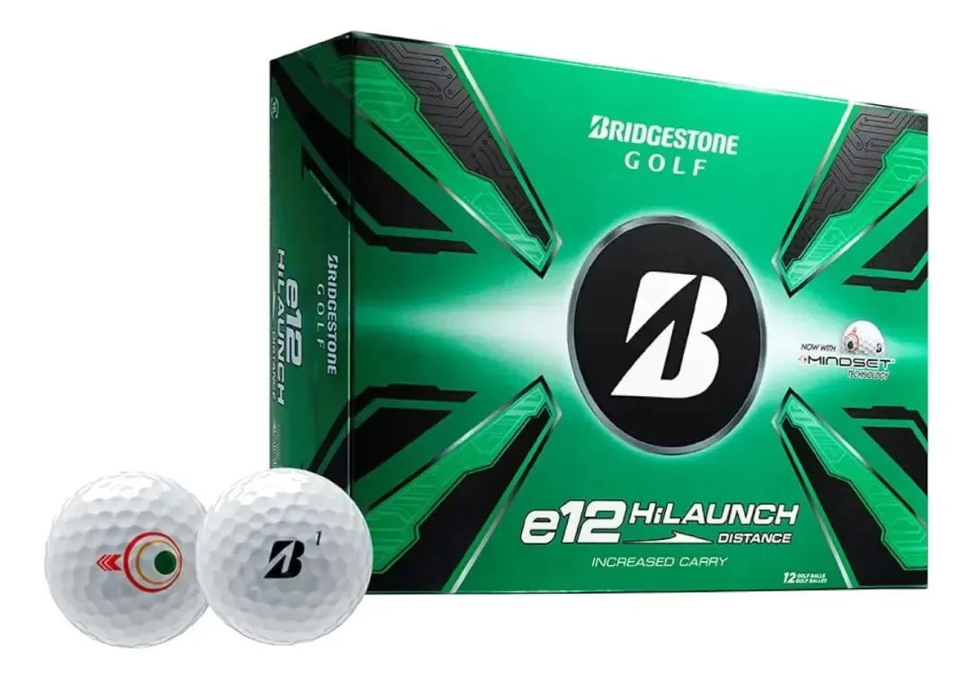 Dezenas de bolas brancas Bridgestone E12 Hilaunch