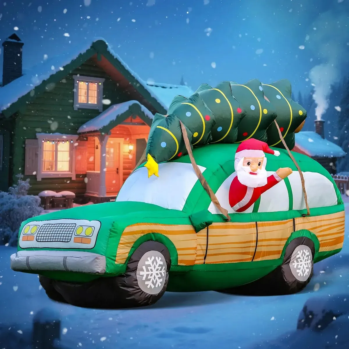 Decorações de Natal infláveis infláveis Domkom de 7 pés
